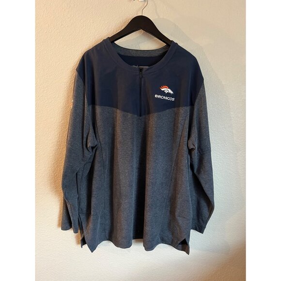 Nike Denver Broncos‎ 1/4 Zip Pullover - Size 3XL - Picture 1 of 4